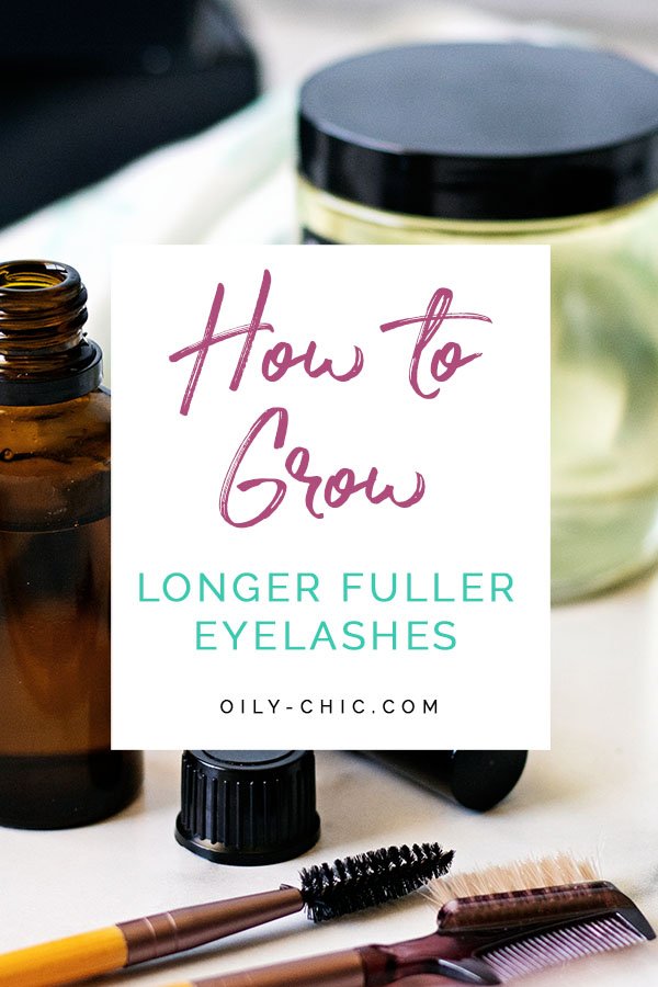 Make this essential oil eyelash growth serum recipe in less than five minutes. Add it to your beauty regimen today for beautiful looking lashes in no time! 
