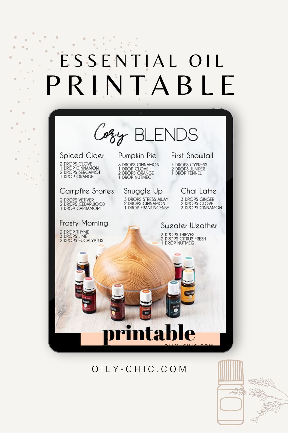 Essential Oil Diffuser Blends for the Cozy Season
