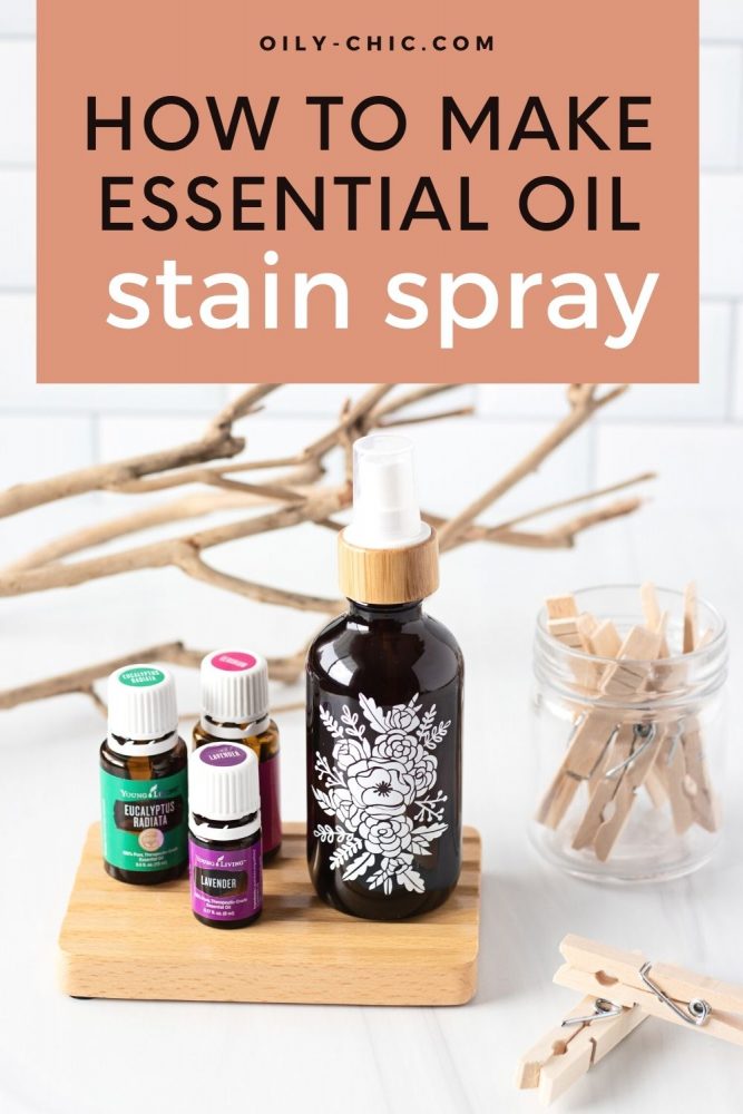 How to make an essential oil stain remover spray!