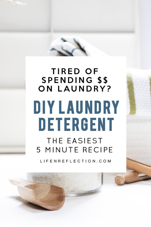 DIY Laundry Detergent the easiest recipe!
