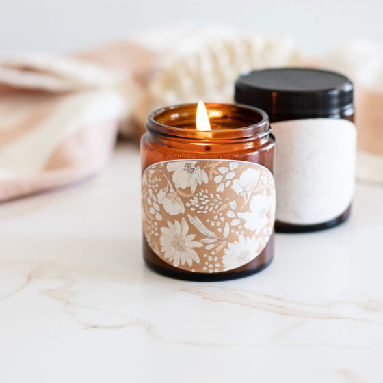 This massage candle recipe with a blend of pure essential oils is utterly genius at melting away stress!