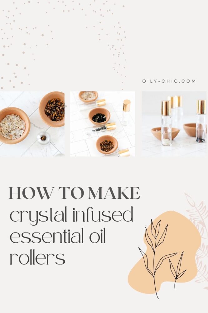 I’ve found DIY crystal essential oil rollers are the simplest method for how to make crystal-infused essential oils. They only take a few minutes to put together and last months, helping you reap the benefits of this powerful duo with ease!