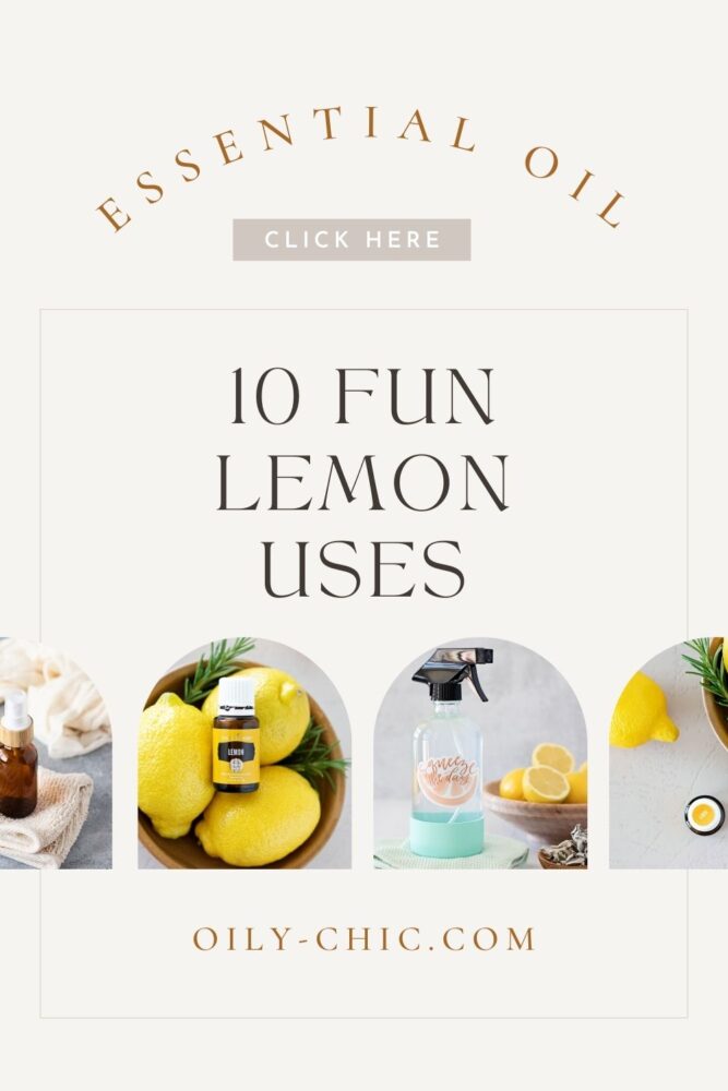 There are a ton of lemon essential oil uses, but I like to think outside the box. Lemon has a cheerful, refreshness that can brighten any day and these ten ways to use lemon essential oil prove it! 