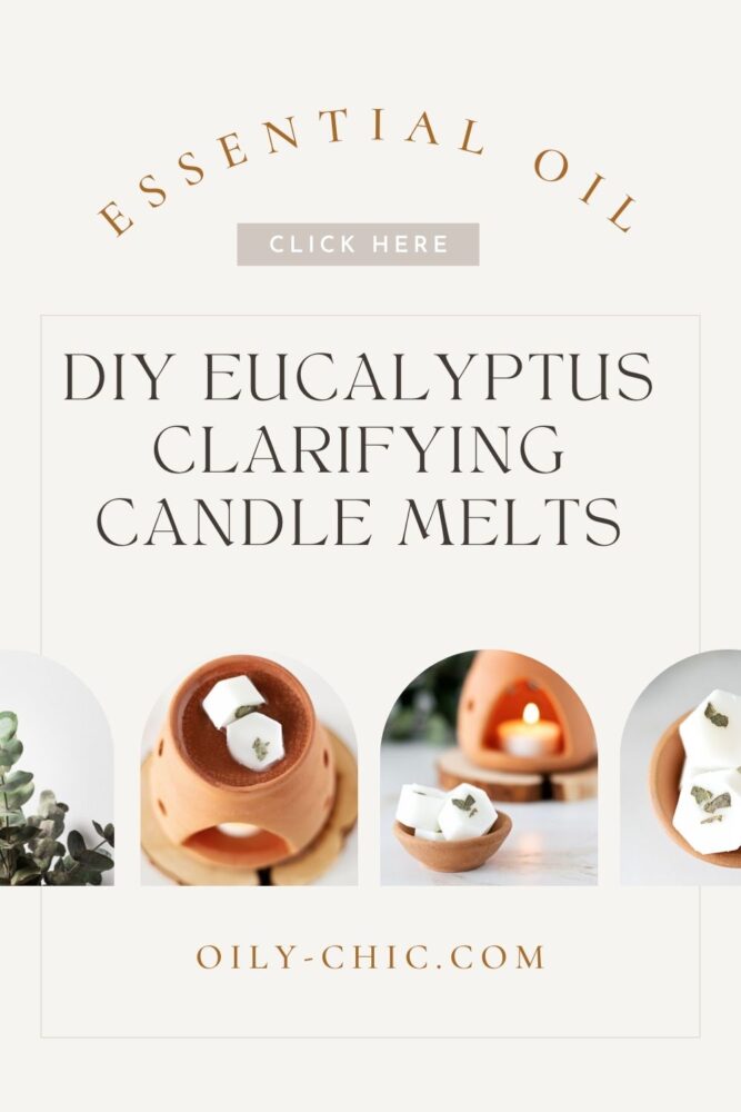 It’s so much easier than it looks to make DIY candle melts with the refreshing, spa-like scent of eucalyptus essential oil! Sprinkle each with dried eucalyptus leaves for a beautiful appeal.