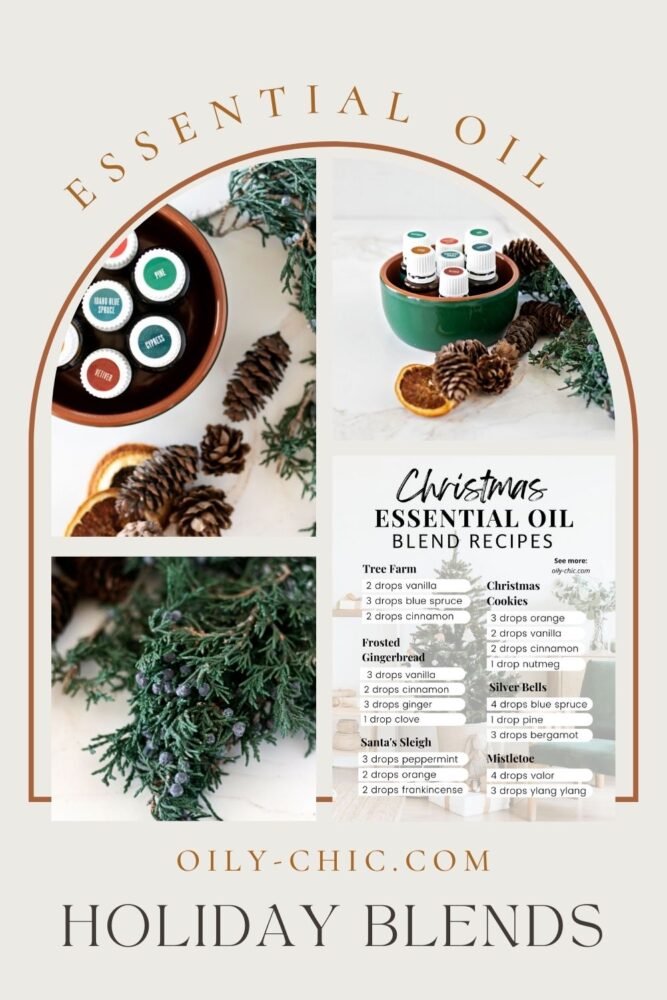 What oils should I diffuse for Christmas? When it comes to diffusing essential oil blends for Christmas you can’t go wrong with these festive diffuser recipes!  