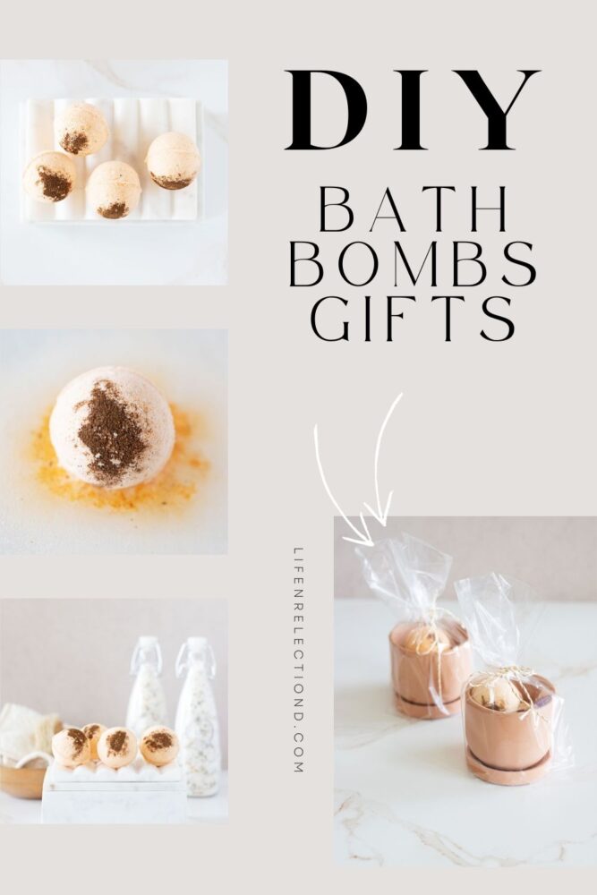 this orange clove bath bomb recipe adds a wonderful twist to its appeal with warming clove and sweet orange essential oils. Make a batch to fill his stocking with this DIY gift for him!