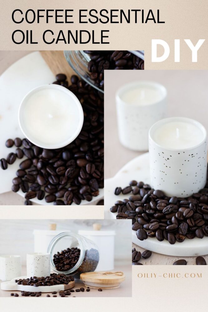 The notes of freshly roasted coffee beans and a touch of vanilla creates an indulgent aroma in this essential oil candle DIY that will motivate you to seize the day!