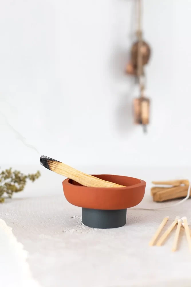 Create a Palo Santo holder with a built-in match striker. How’s that for a clever hygge idea? 