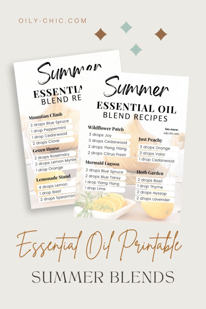 If there’s one thing I love about using essential oils, it’s that there’s always new essential oil blends to discover. Here’s several new summer essential oil blends to bring on that sunny feeling with a printable too!!