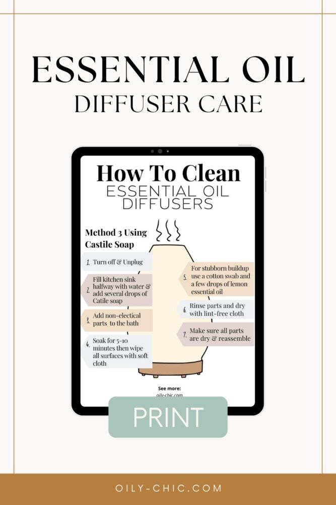 Dislike the smell of vinegar, but need to give your diffuser a deep clean? Me too! How do you clean an oil diffuser without vinegar? Here's how!